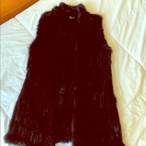 Rabbit fur vest